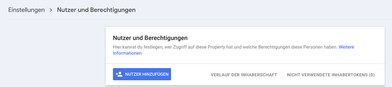 search console nutzer hinzufügen